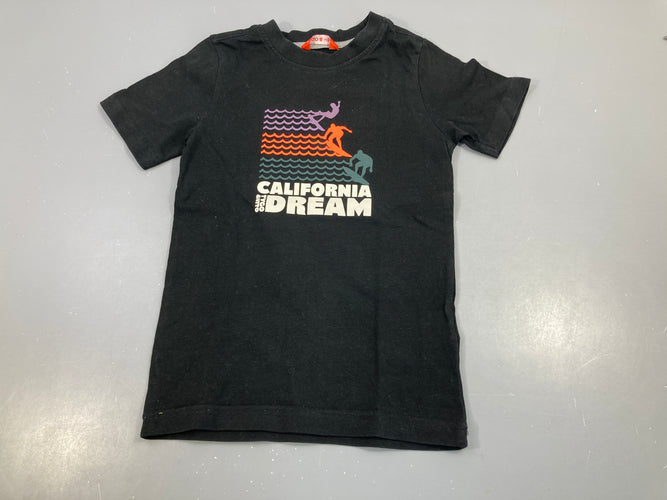 T-shirt m.c noir surf vagues, Tygo & Vito, moins cher chez Petit Kiwi