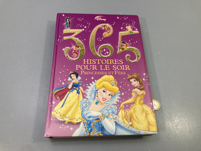 Livre 365 histoires pour le soir, Princesses et fées, moins cher chez Petit Kiwi
