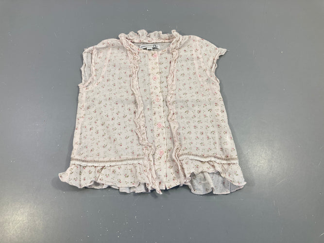 Chemisier m.c rose fleurs, moins cher chez Petit Kiwi