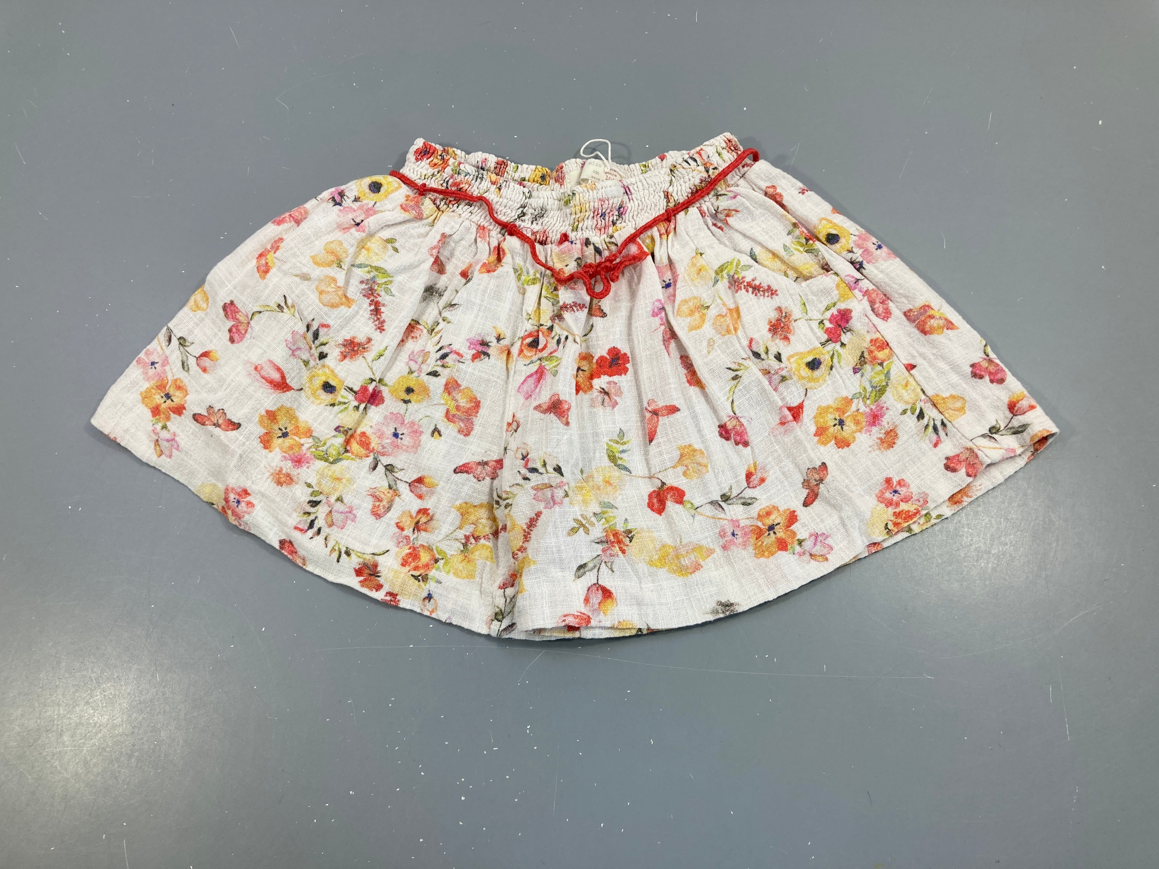 Short coton fleurs