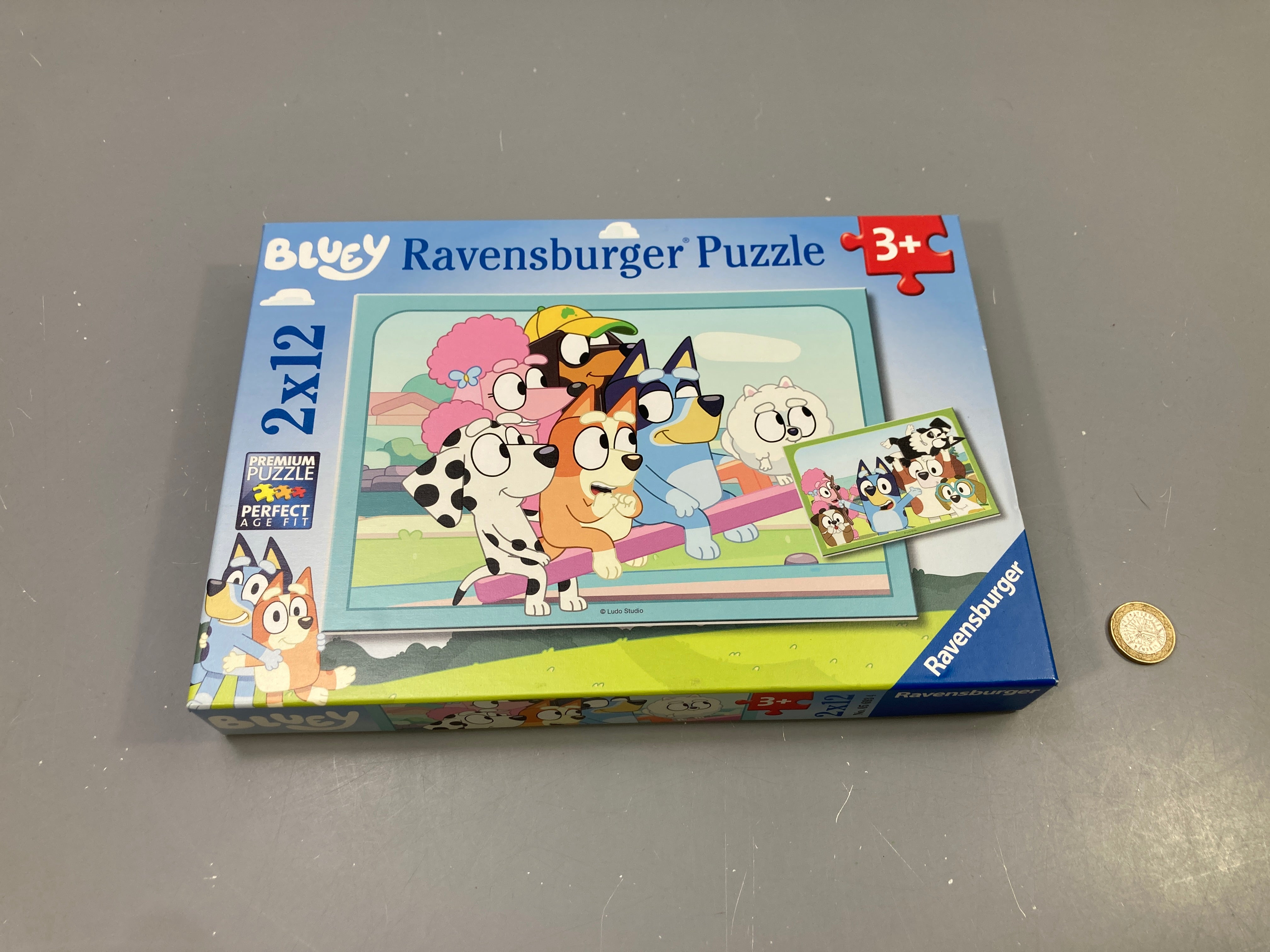 Puzzle 2x12 pcs Bluey, 3+