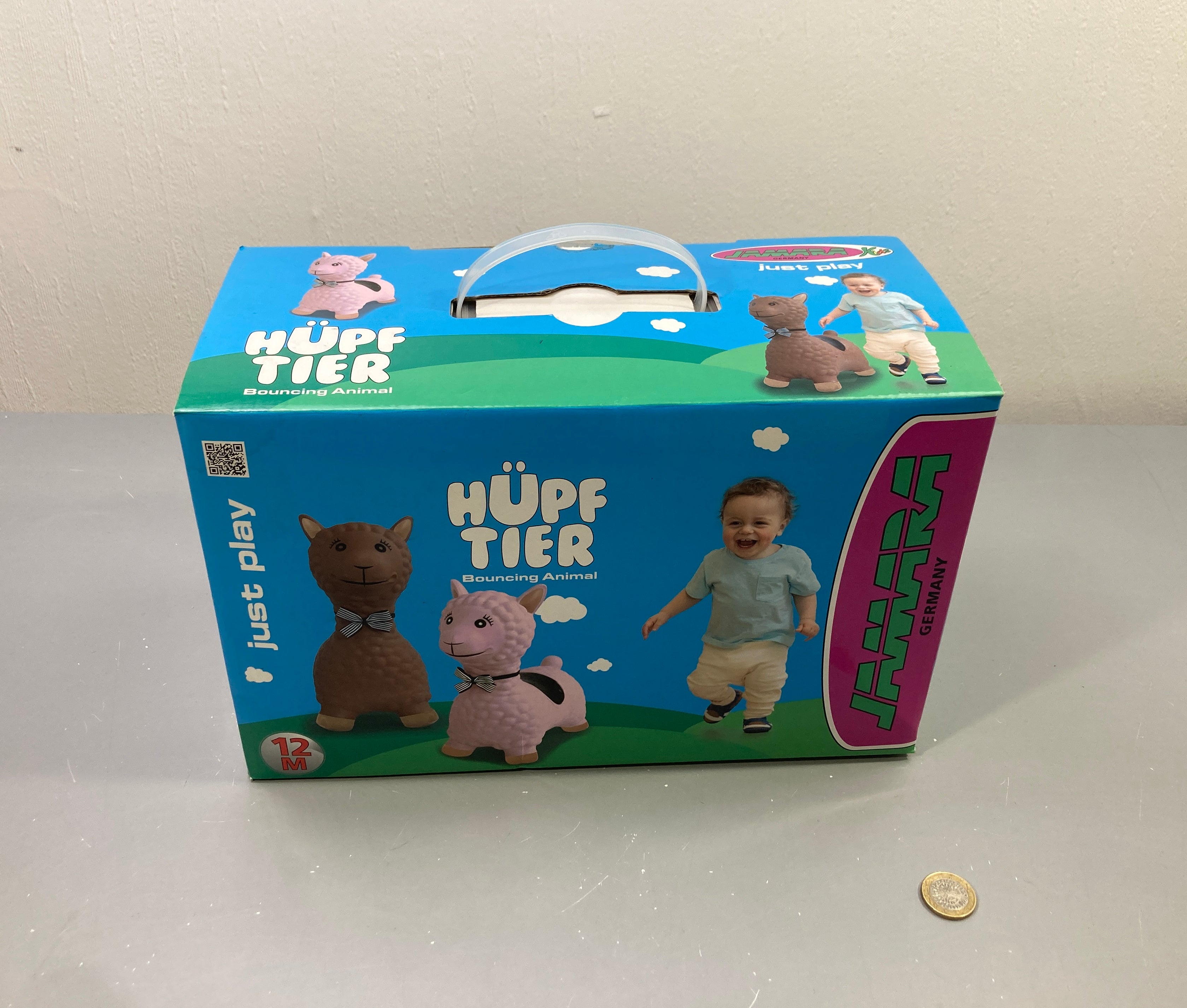 Animal sauteur lama Hüpftier, en boîte, 12m+, Jamara