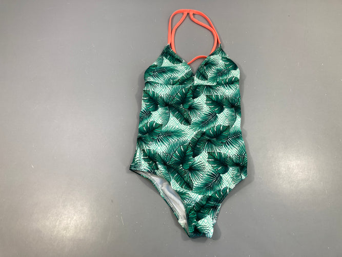 Maillot blanc feuillage vert, moins cher chez Petit Kiwi