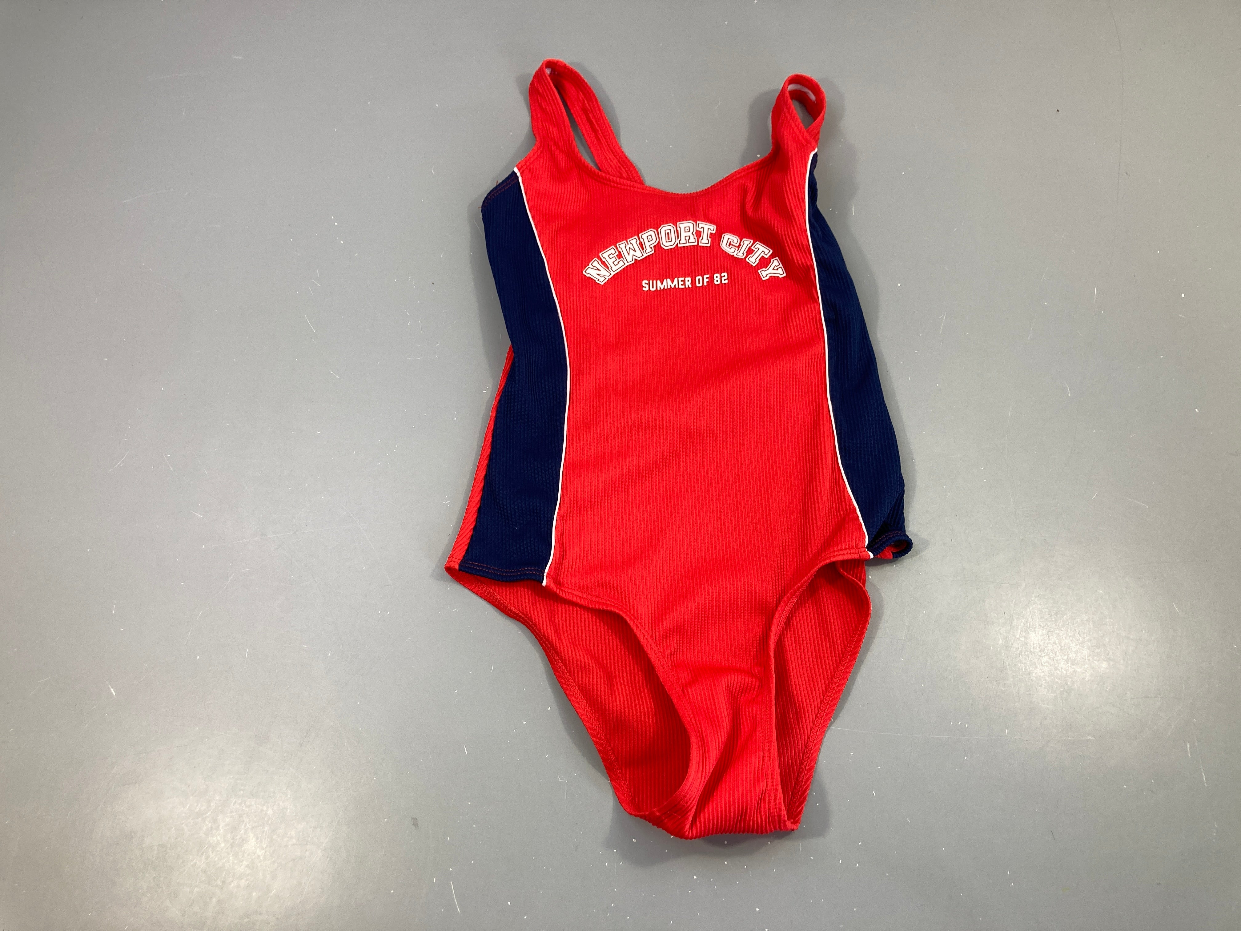 Maillot côtelé rouge-bleu New Port City