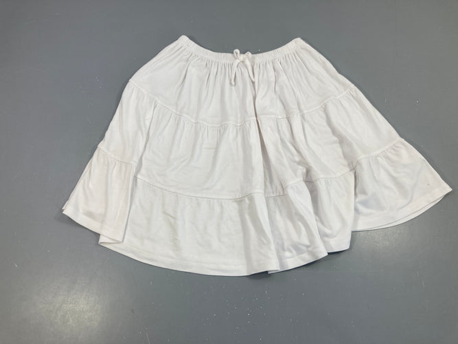 Jupe jersey blanche, moins cher chez Petit Kiwi