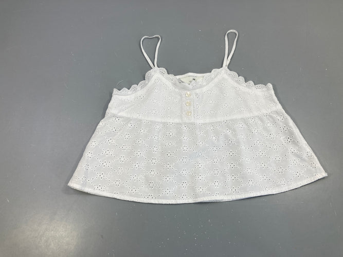 Blouse s.m broderie blanche, moins cher chez Petit Kiwi