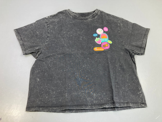 T-shirt m.c gris effet délavé fruits, moins cher chez Petit Kiwi