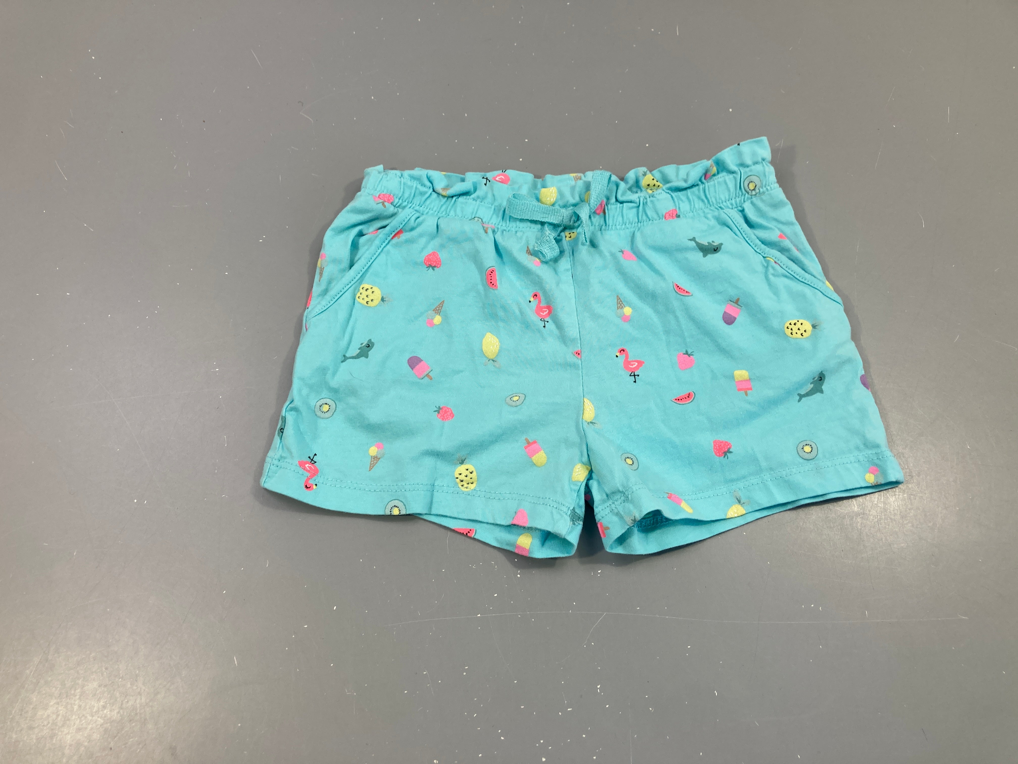 Short jersey bleu fruits