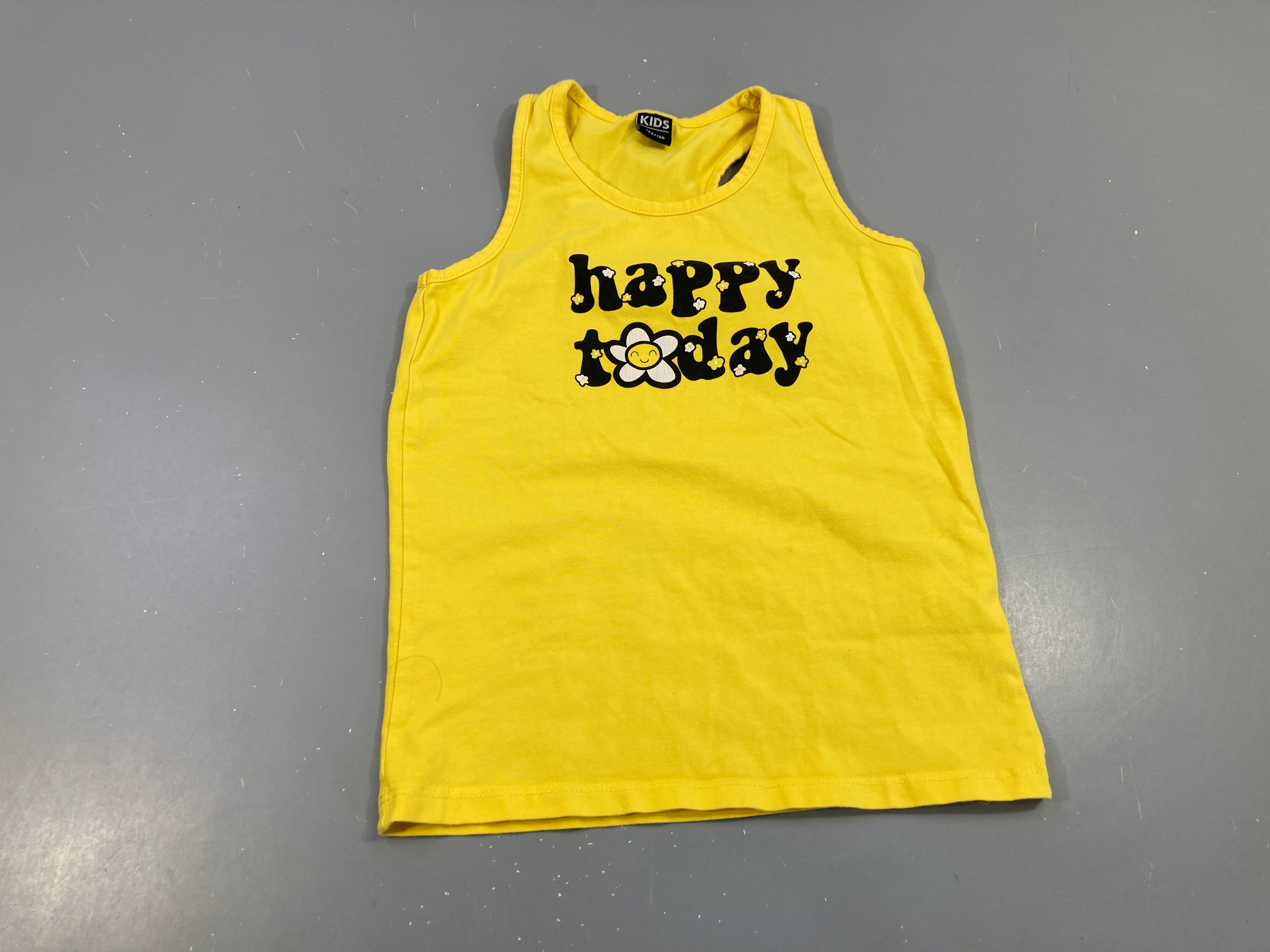 Débardeur jaune Happy