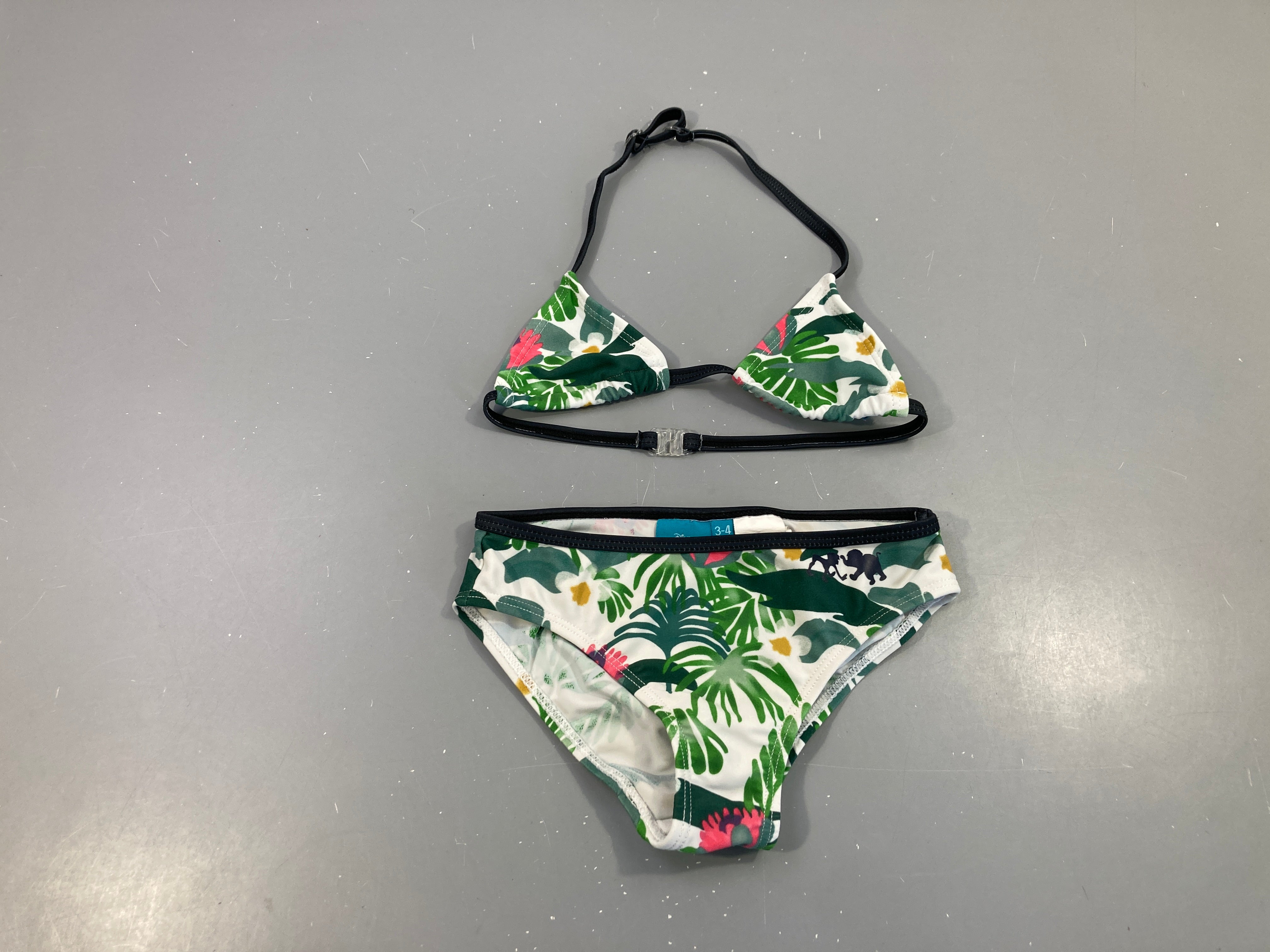 Bikini blanc feuilles Mowgli