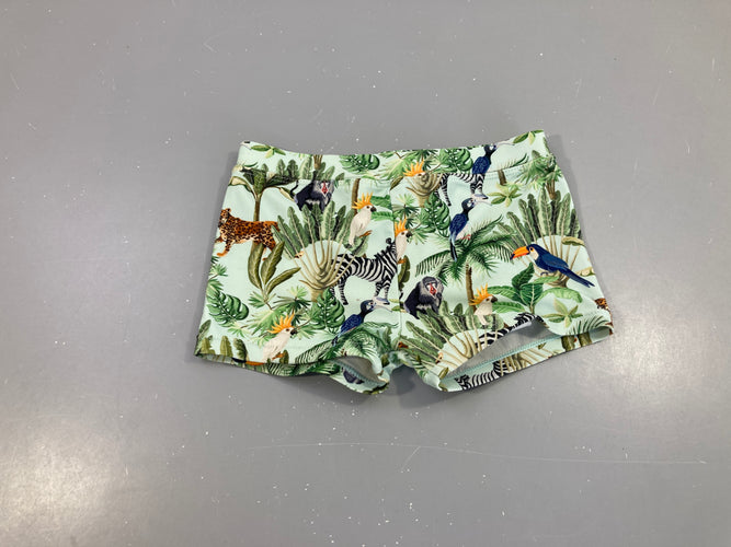 Maillot boxer bleu animaux, moins cher chez Petit Kiwi