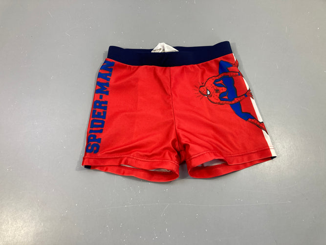Maillot boxer rouge Spider man, moins cher chez Petit Kiwi