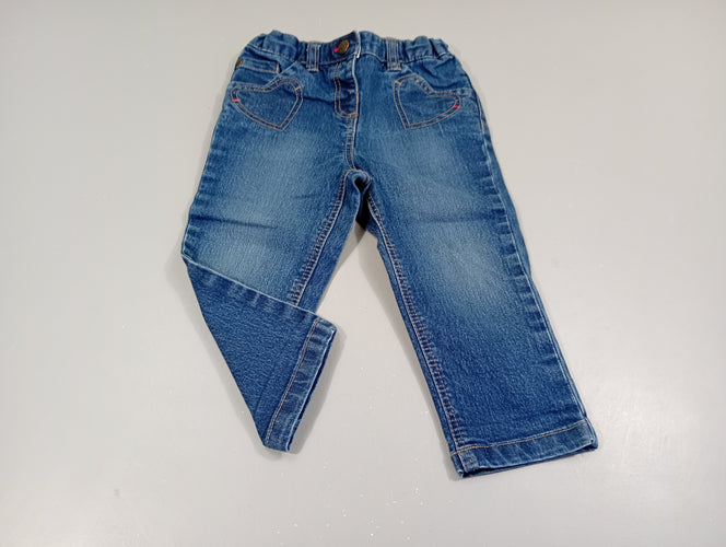 Jeans, coeur aux poches, moins cher chez Petit Kiwi