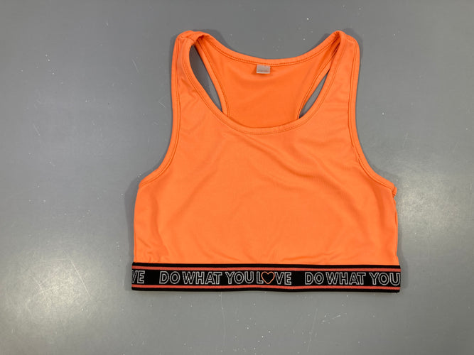 Brassière de sport orange, moins cher chez Petit Kiwi