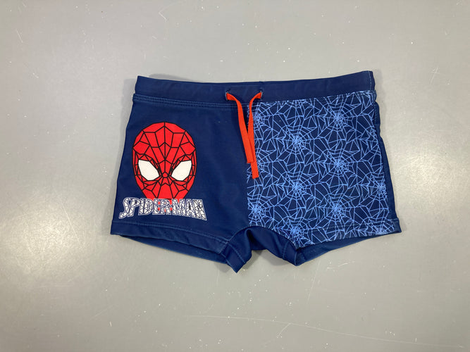 Maillot boxer bleu Spiderman Légèrement usé fesses, moins cher chez Petit Kiwi