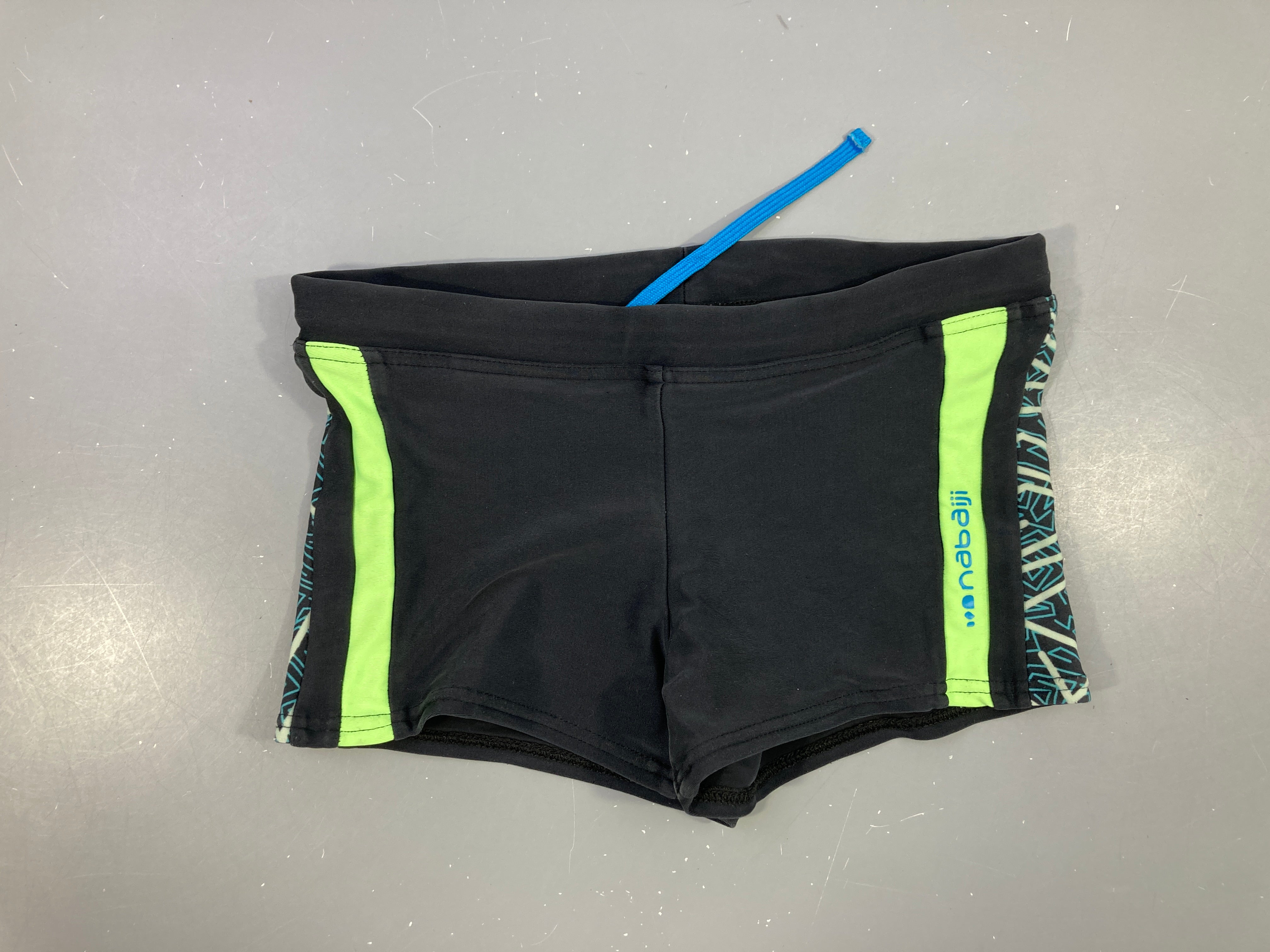 Maillot boxer noir bords jaunes Nabaiji