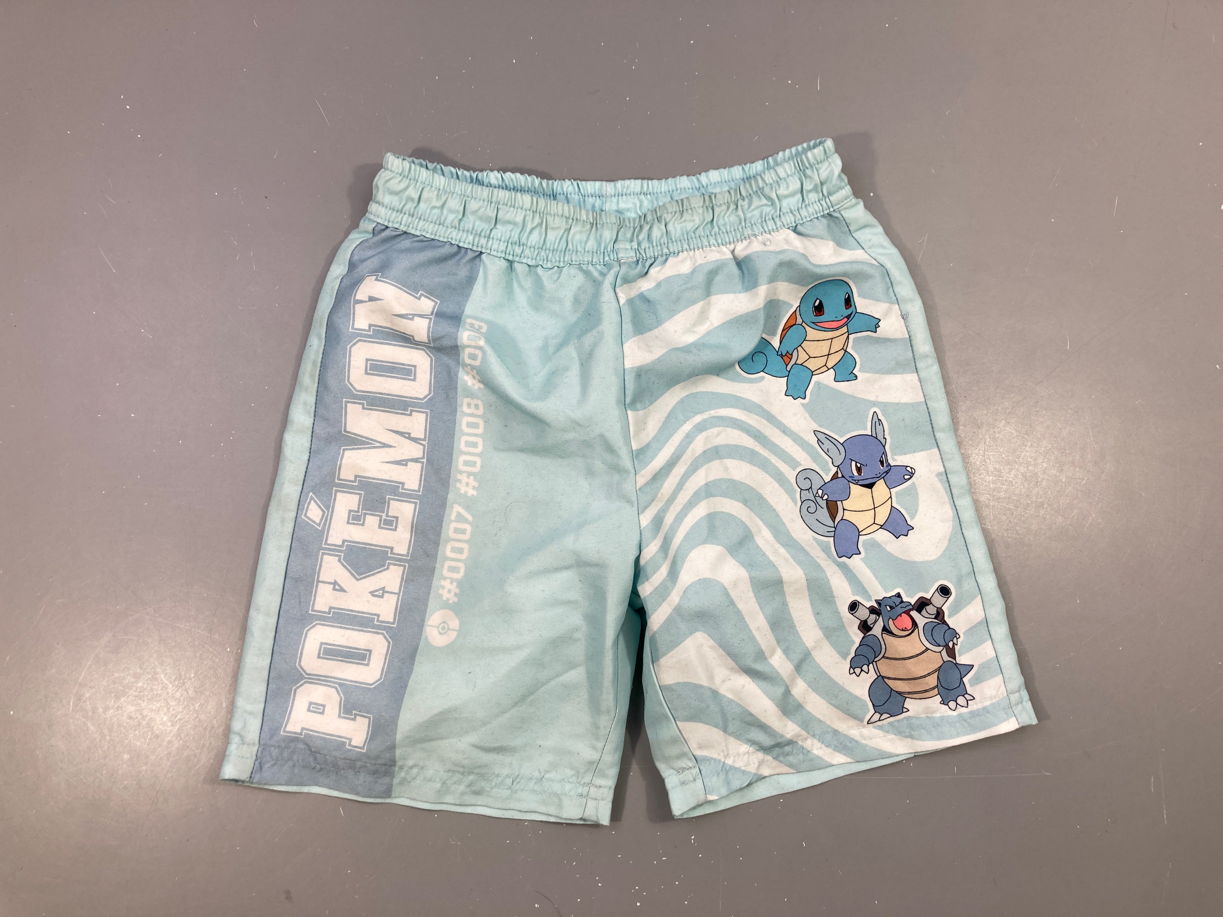 Maillot short bleu clair Pokemon