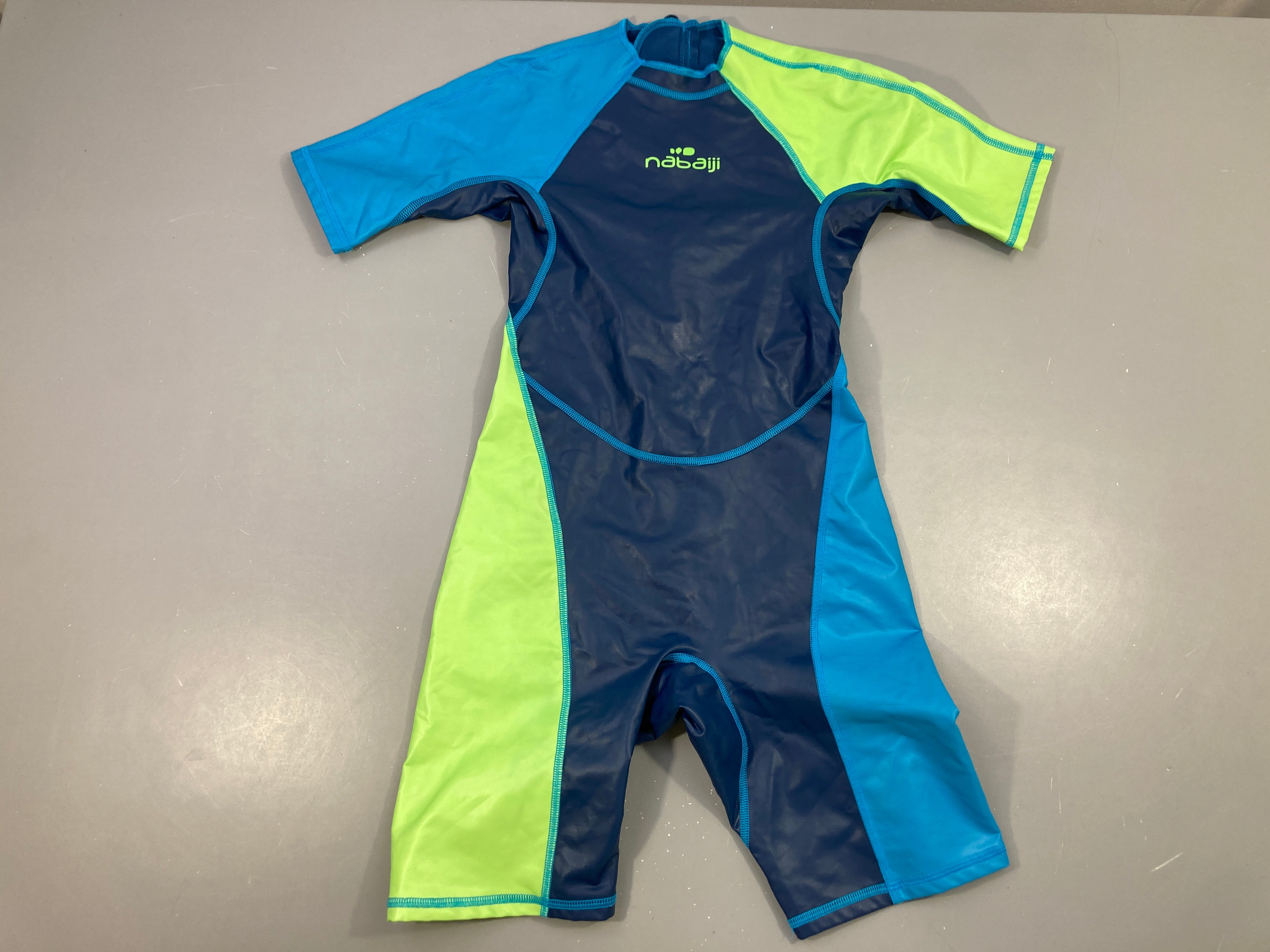 Combinaison antifroid bleu-vert