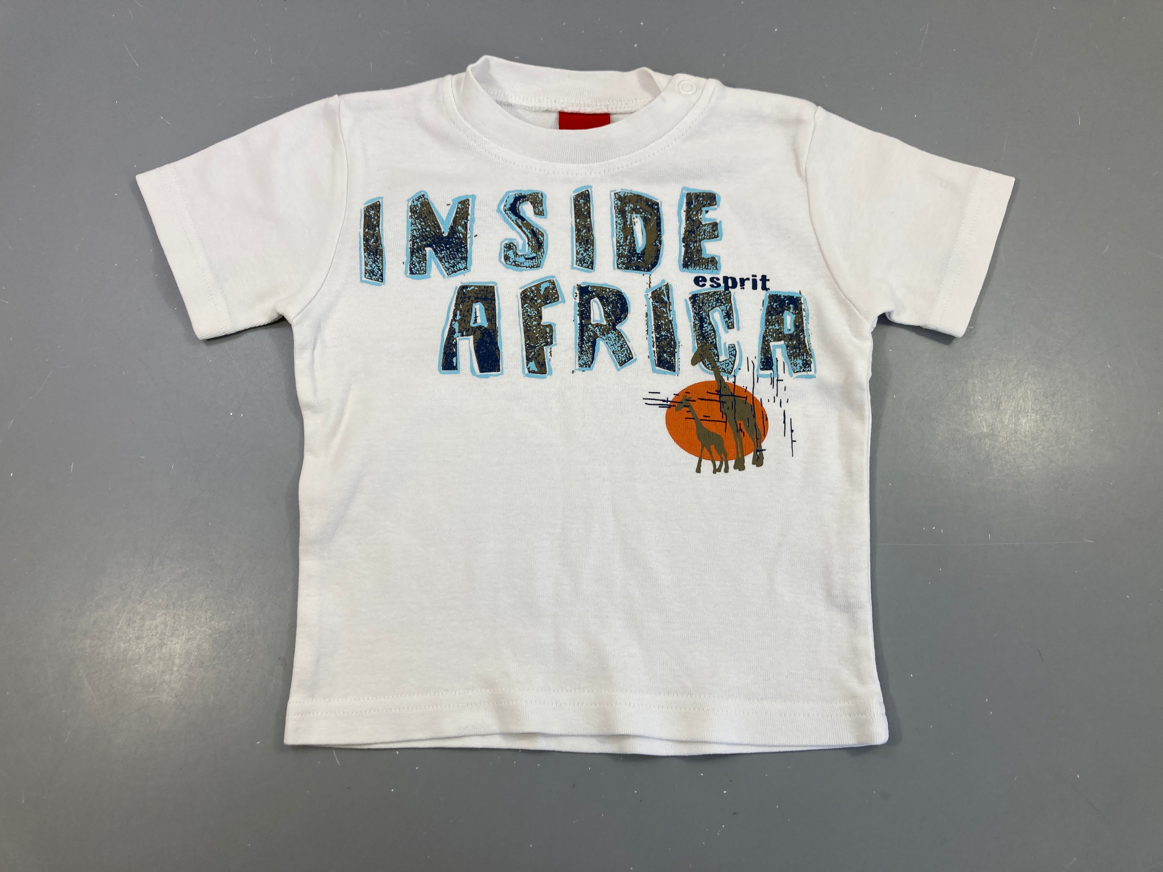 T-shirt m.c blanc africa