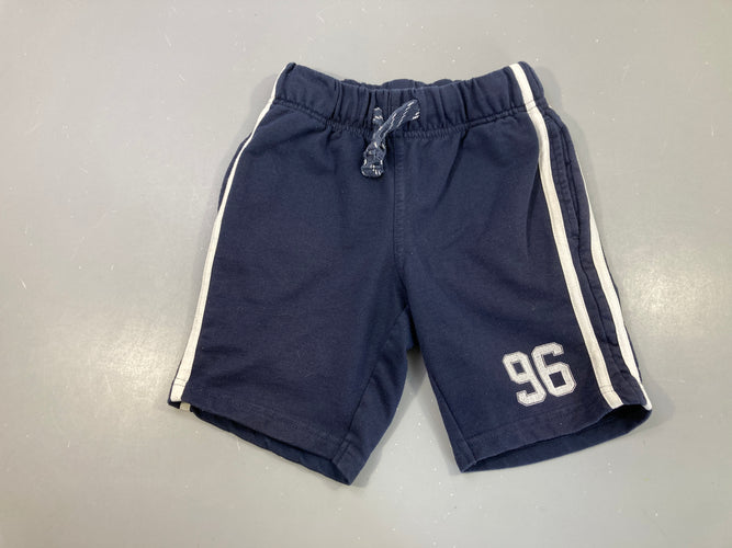 Bermuda molleton bleu foncé 96 Bouloché, moins cher chez Petit Kiwi
