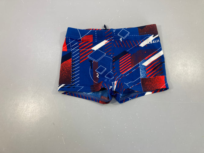 Maillot boxer bleu motifs Nabaiji, moins cher chez Petit Kiwi