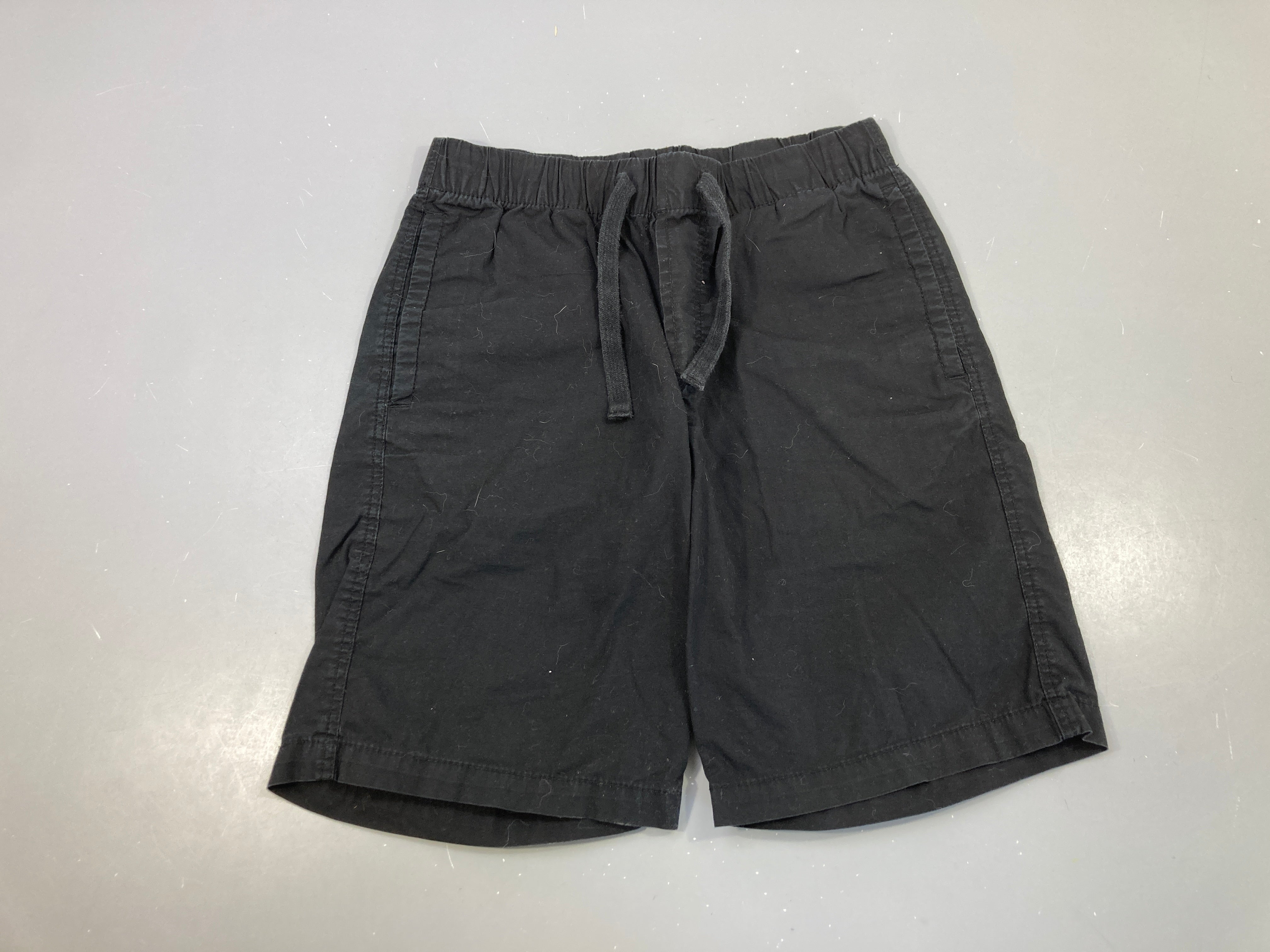 Bermuda noir taille élastique