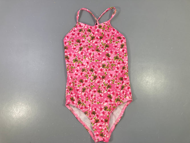 Maillot rose fleuri, moins cher chez Petit Kiwi