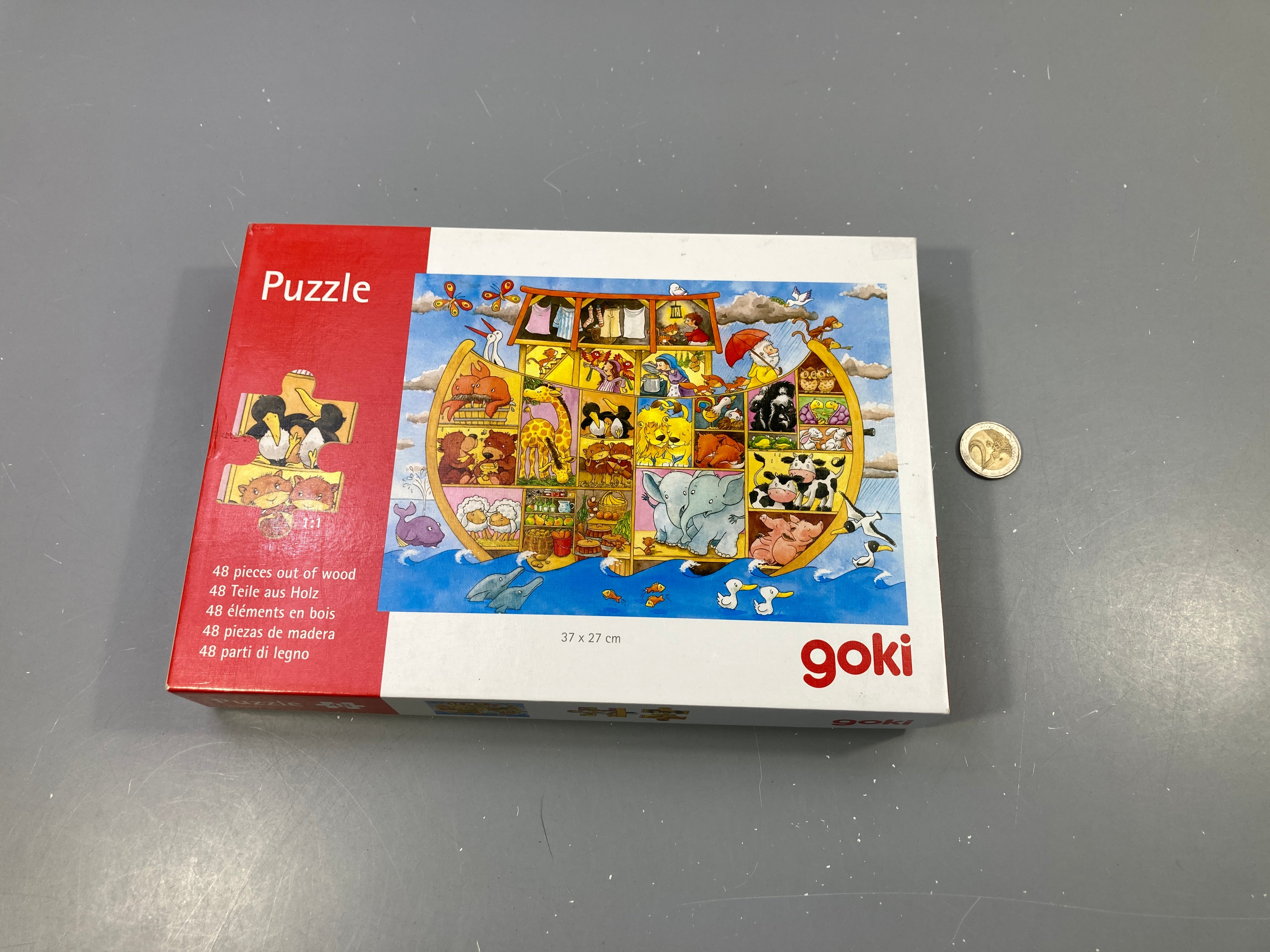 Complet,Puzzle Goki, arche de Noé, 48 pcs