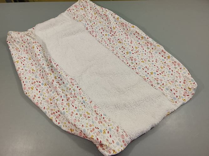 Housse de matelas à langer Little Dutch  blanche , motifs floral, moins cher chez Petit Kiwi