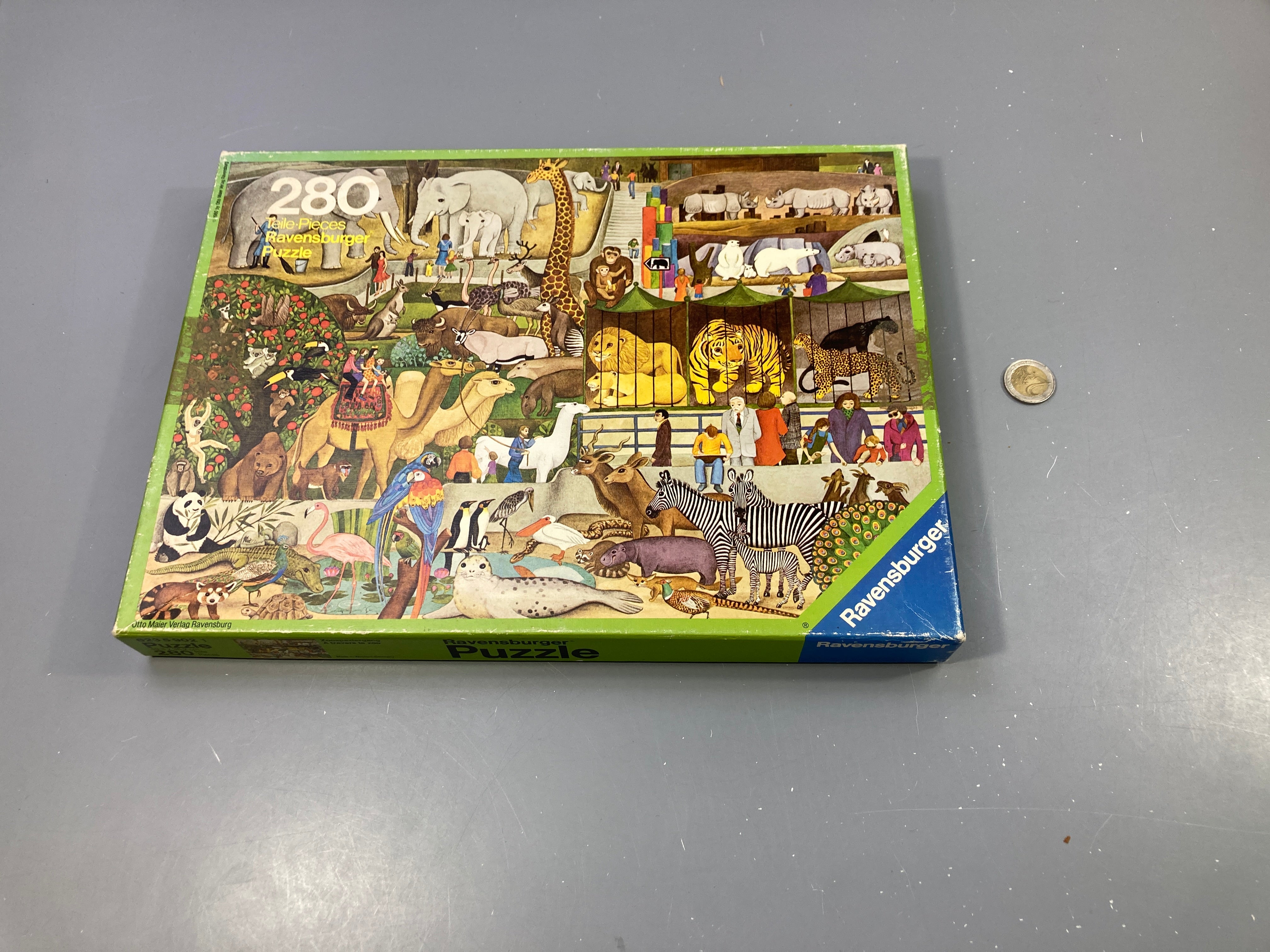 Complet, Puzzle animaux du zoo, 280 pcs,  boîte un peu usée
