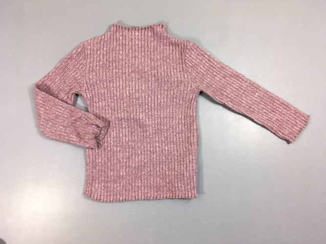 Sous-pull parme côtelé taille estimée, moins cher chez Petit Kiwi