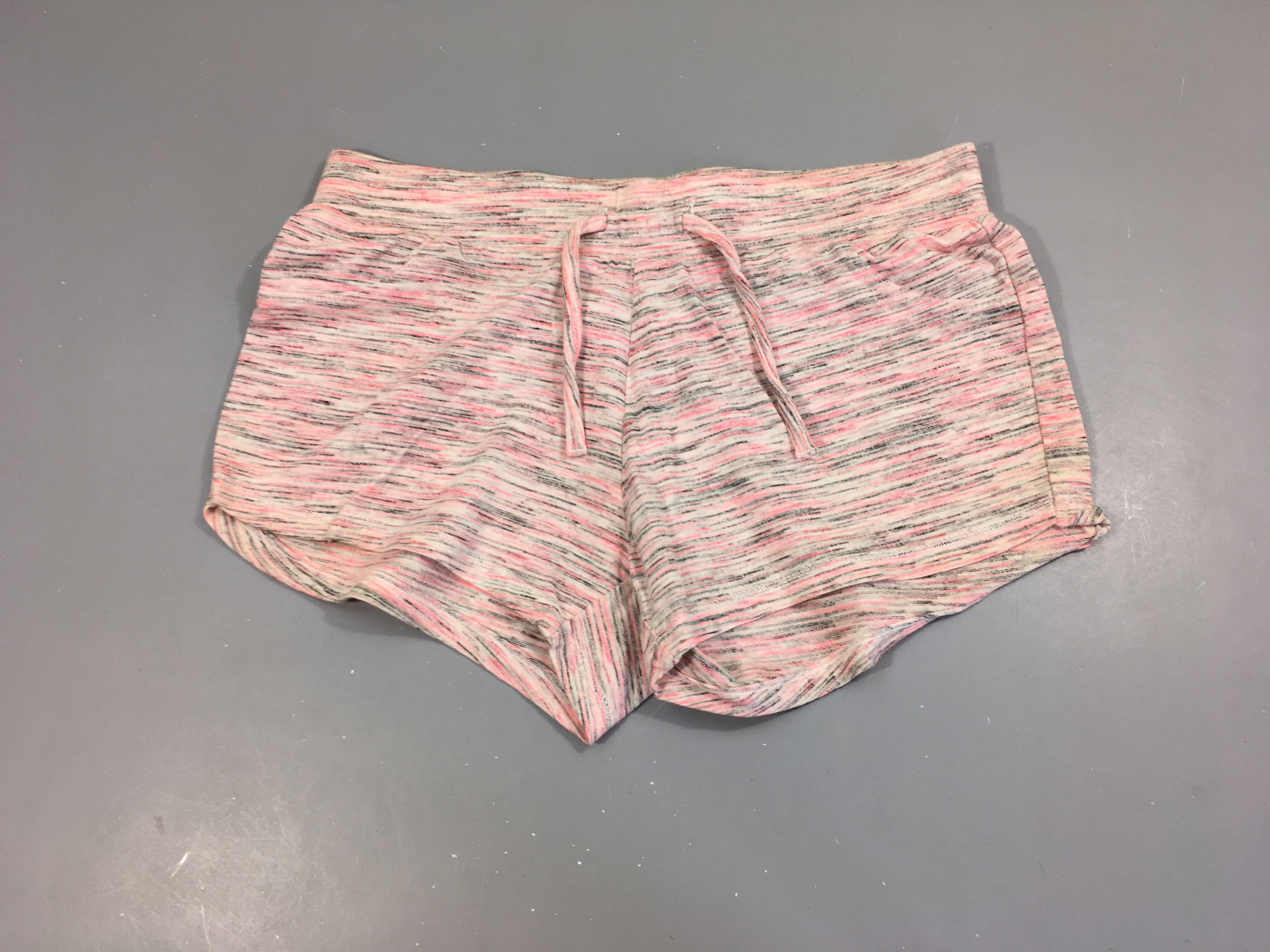 Short chiné rose/blanc/gris