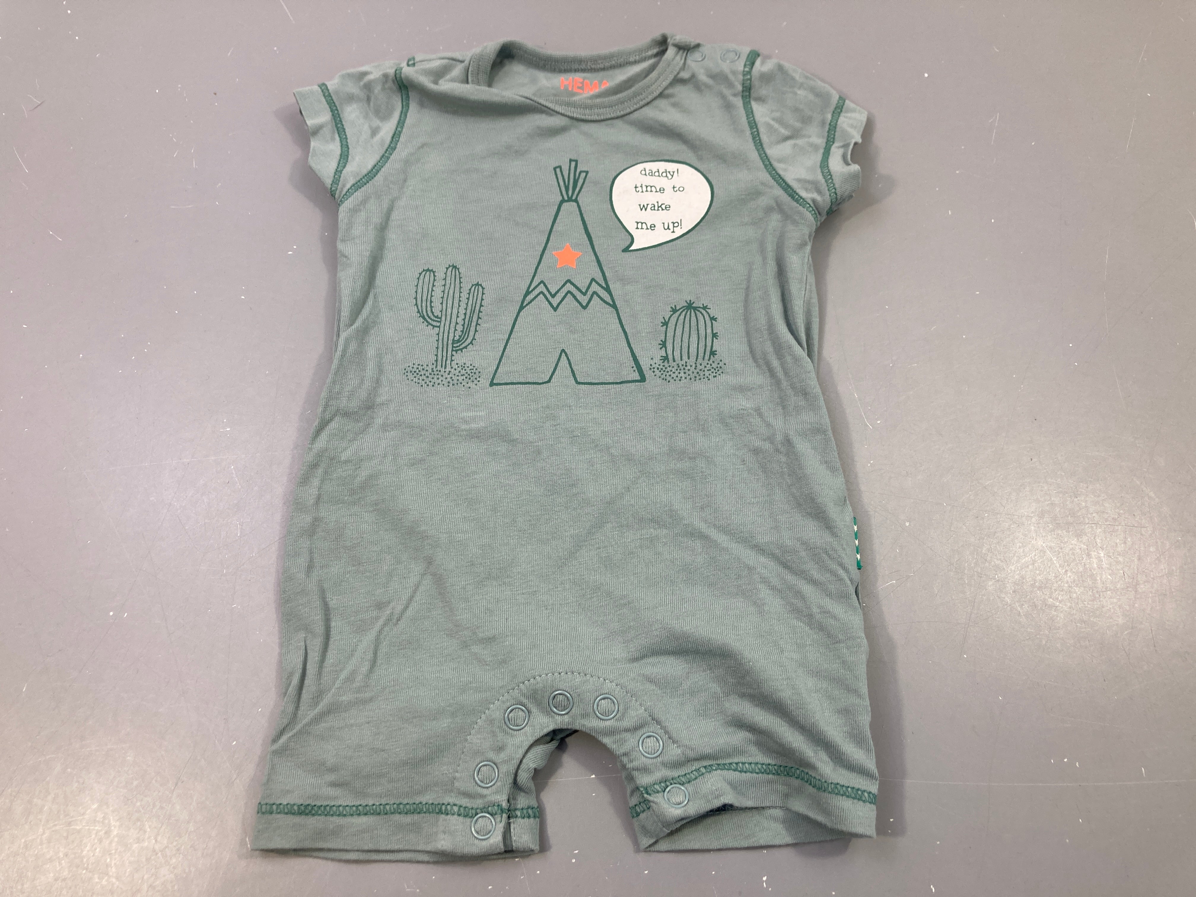 Combishort verte, tipi 