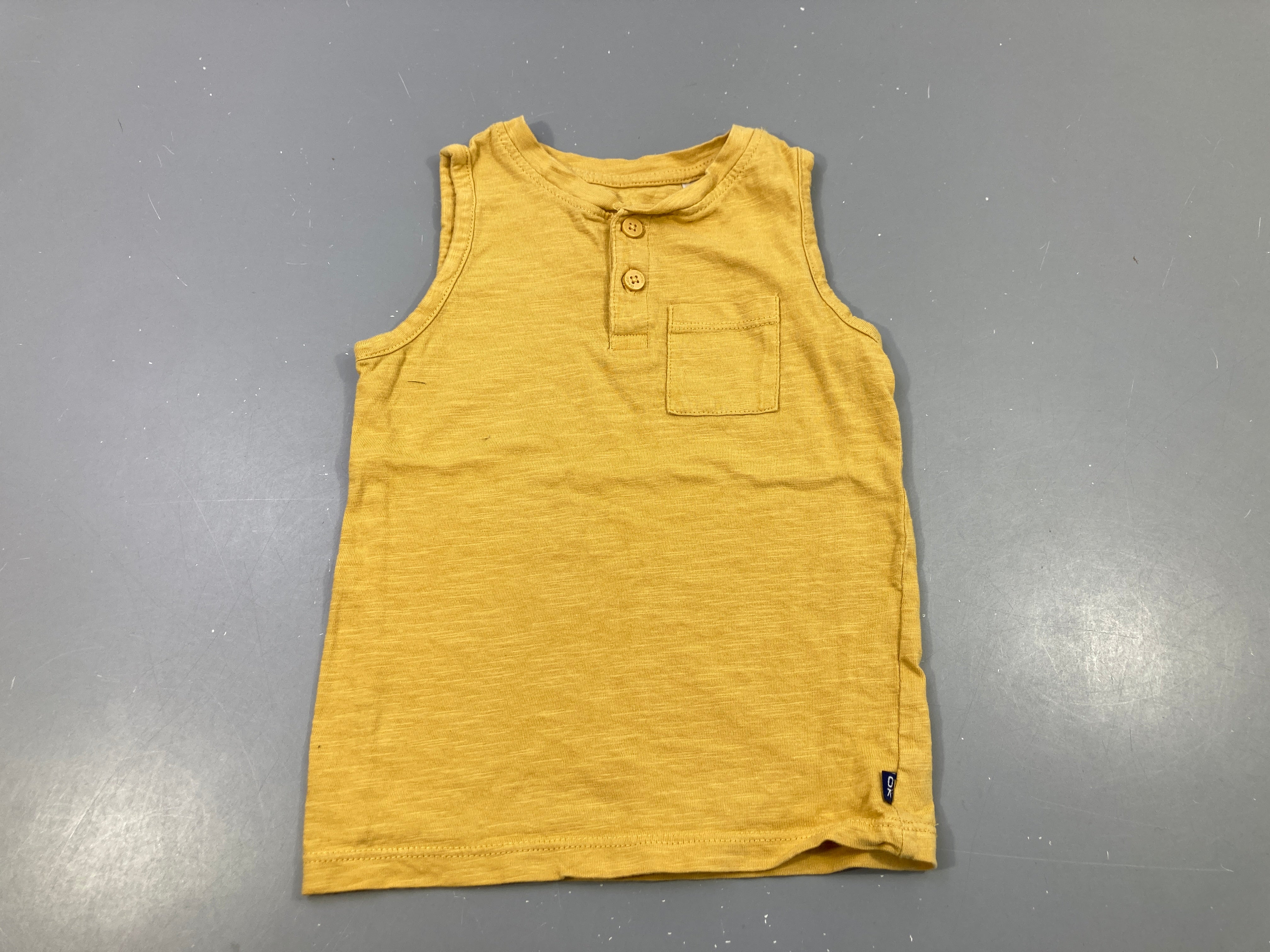 Débardeur jaune  flammé