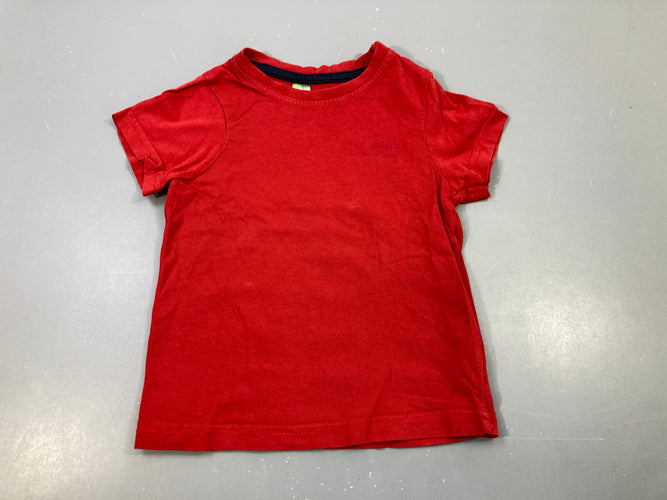 T-shirt m.c rouge flammé, moins cher chez Petit Kiwi