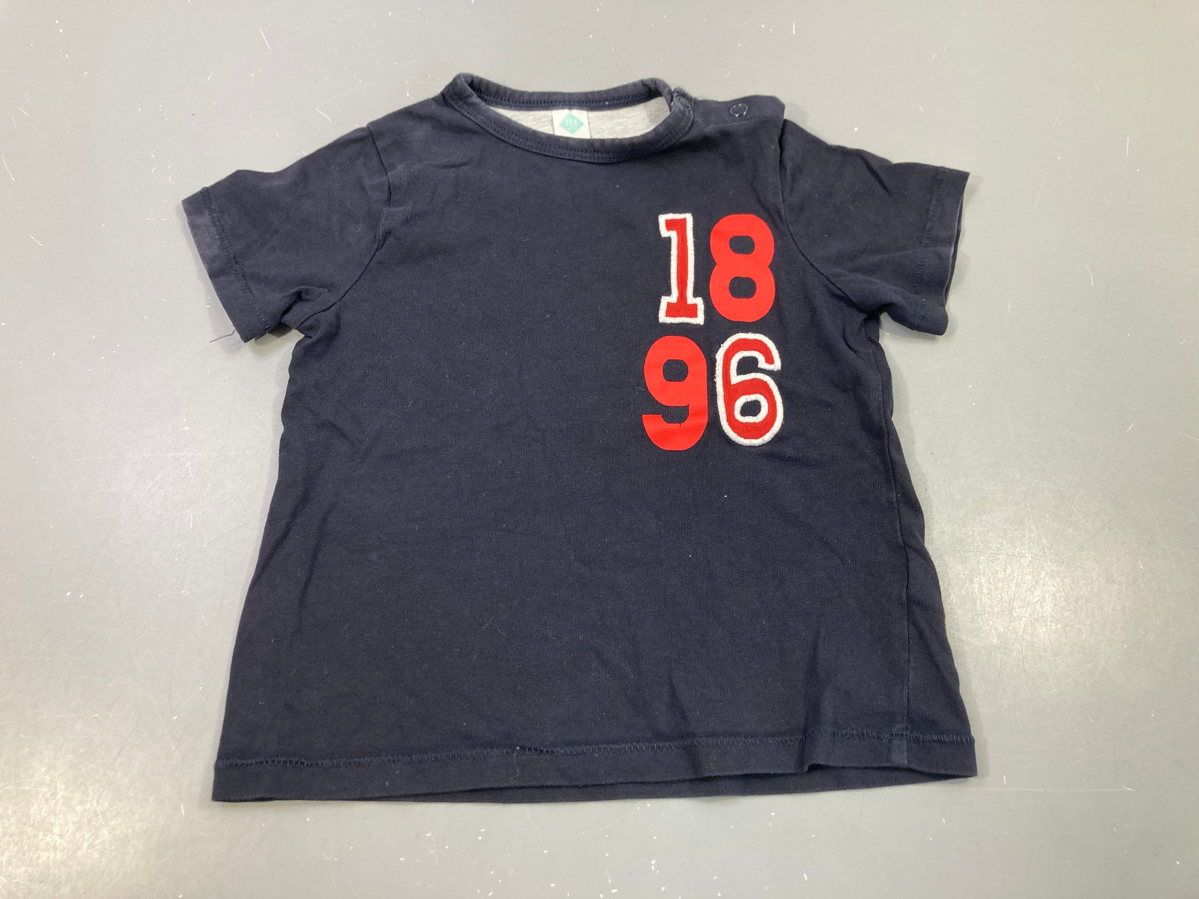 T-shirt m.c bleu marine  1896