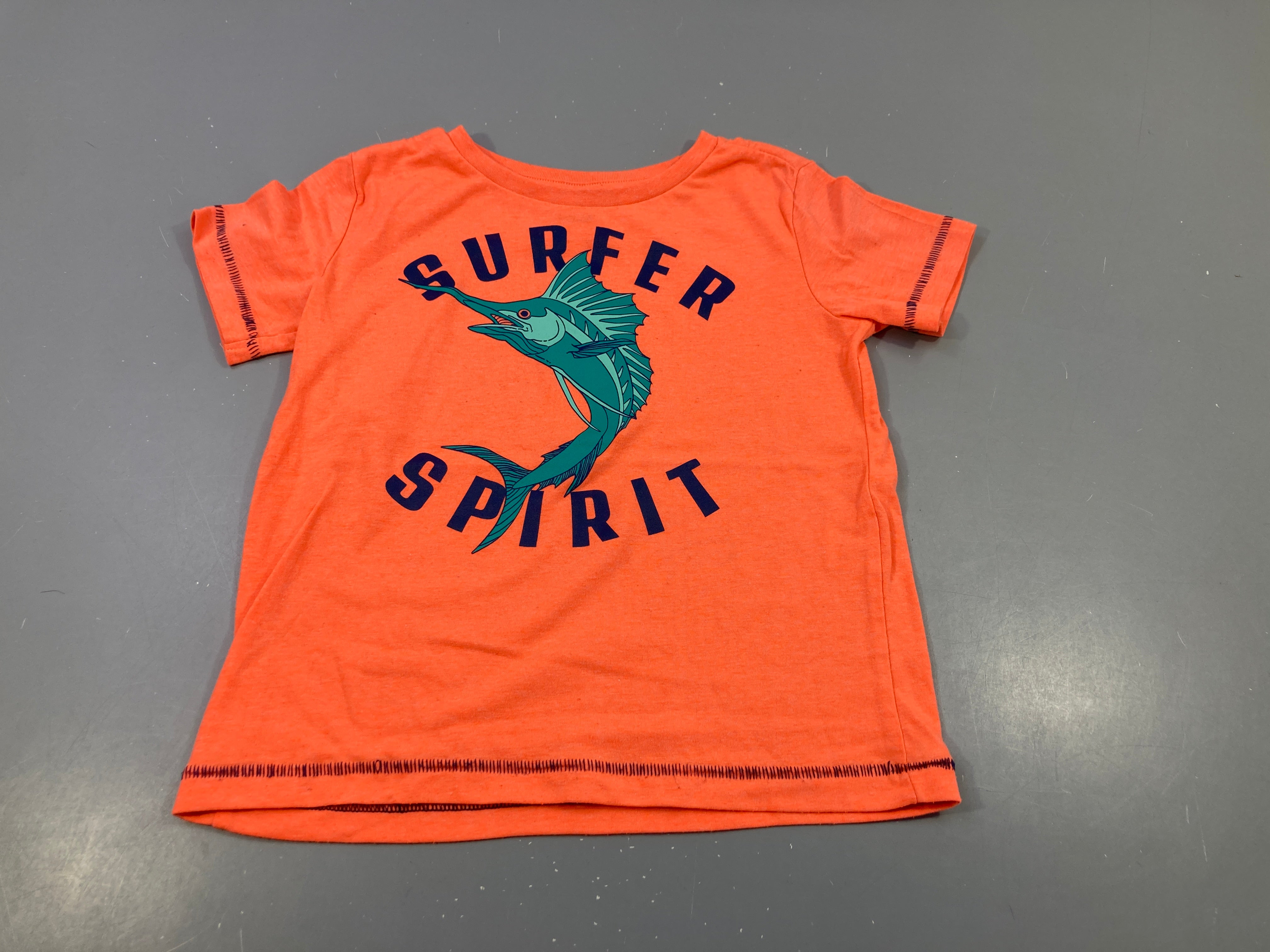 T-shirt m.c orange flammé néon, Espadon 