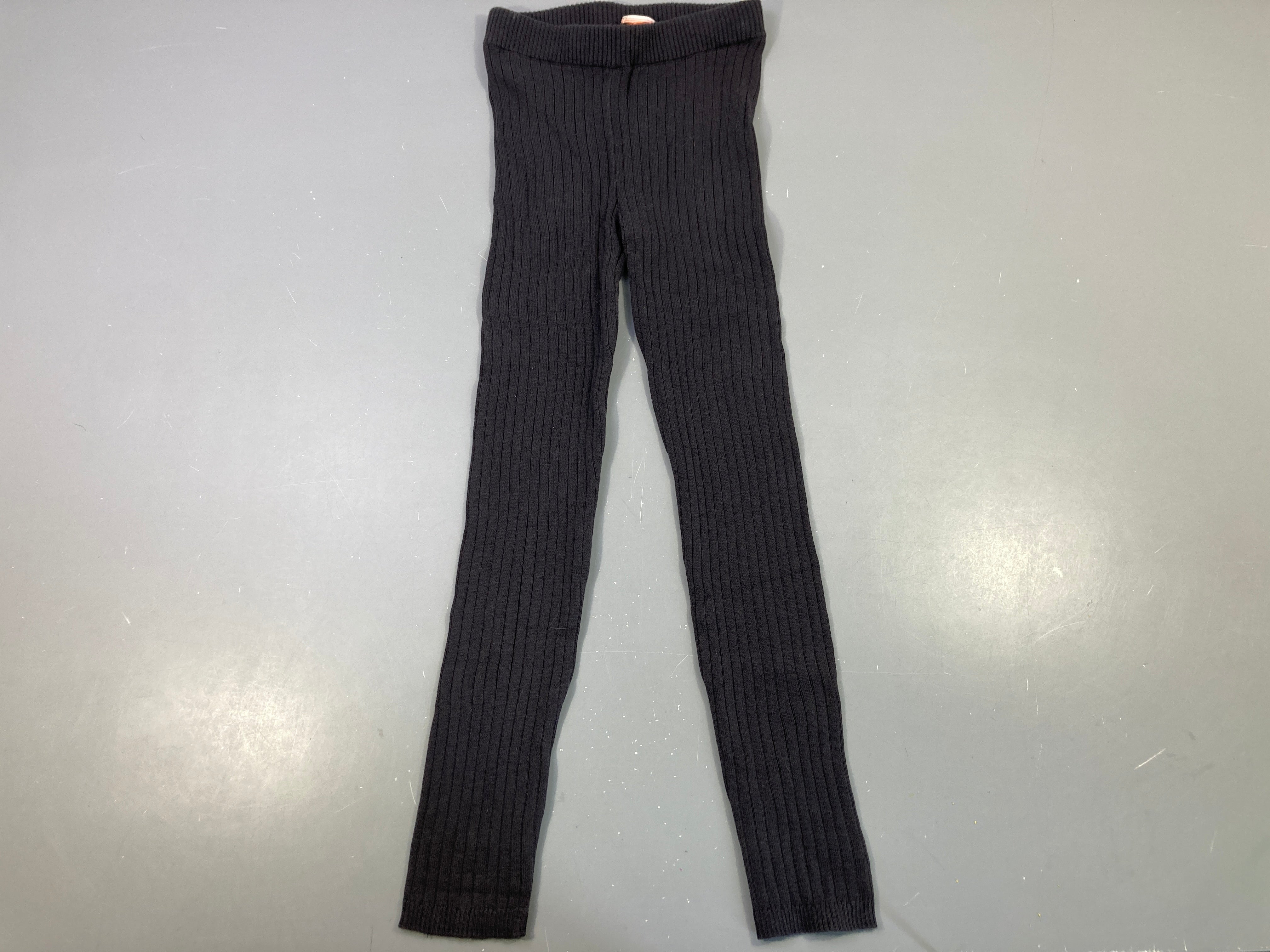 Legging gris côtelé