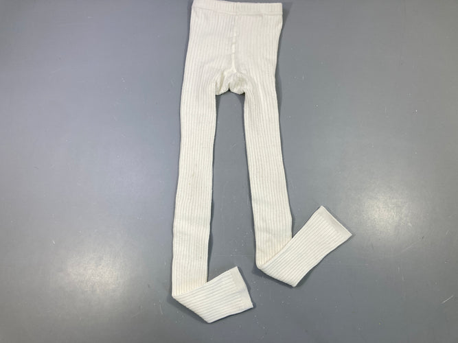 Legging côtelé blanc Bouloché, moins cher chez Petit Kiwi