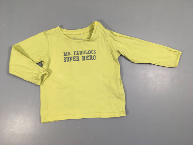 T-shirt m.l jaune hero, moins cher chez Petit Kiwi