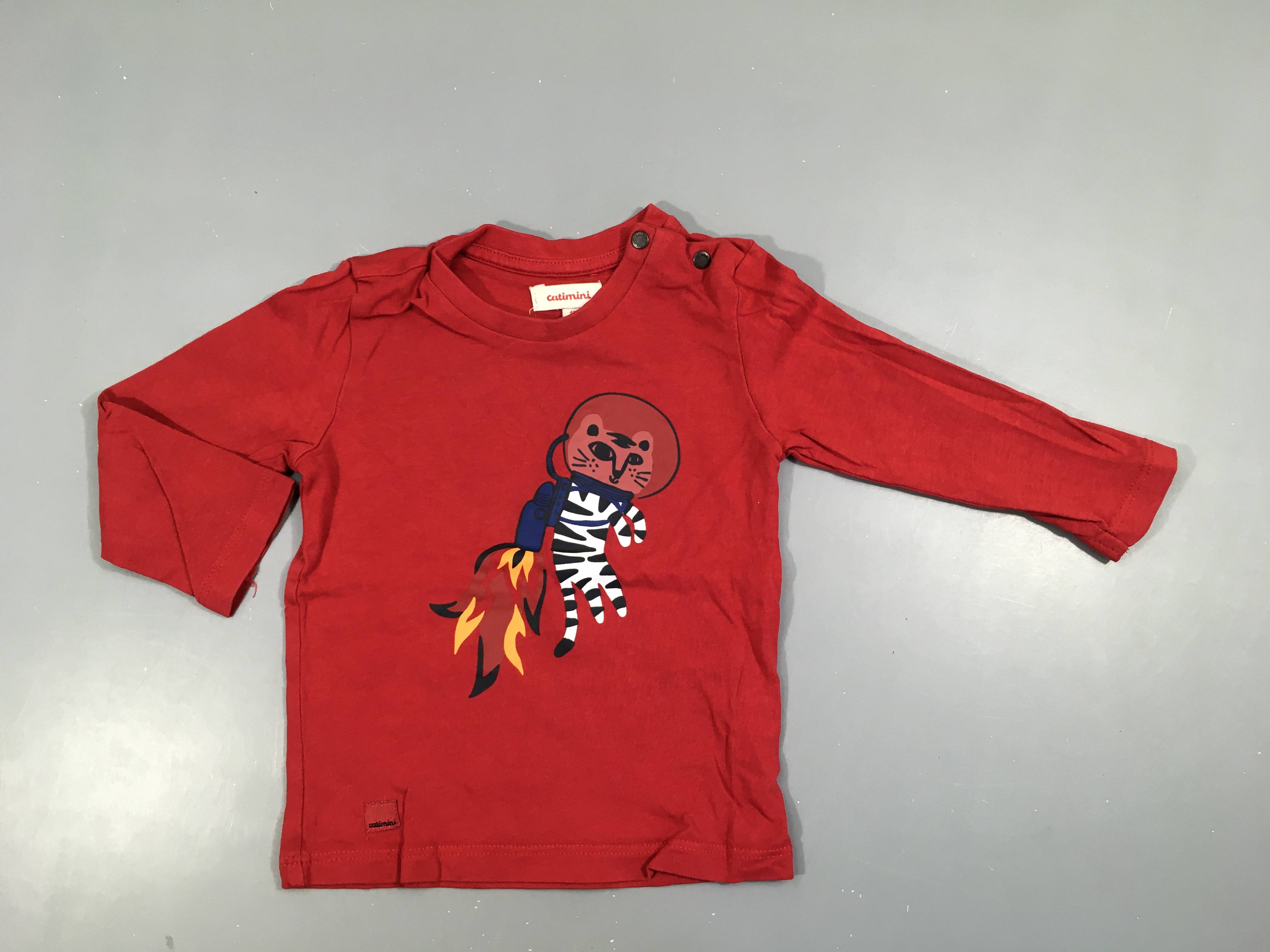 T-shirt m.l rouge espace