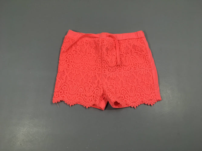 Short rose néon broderies, moins cher chez Petit Kiwi