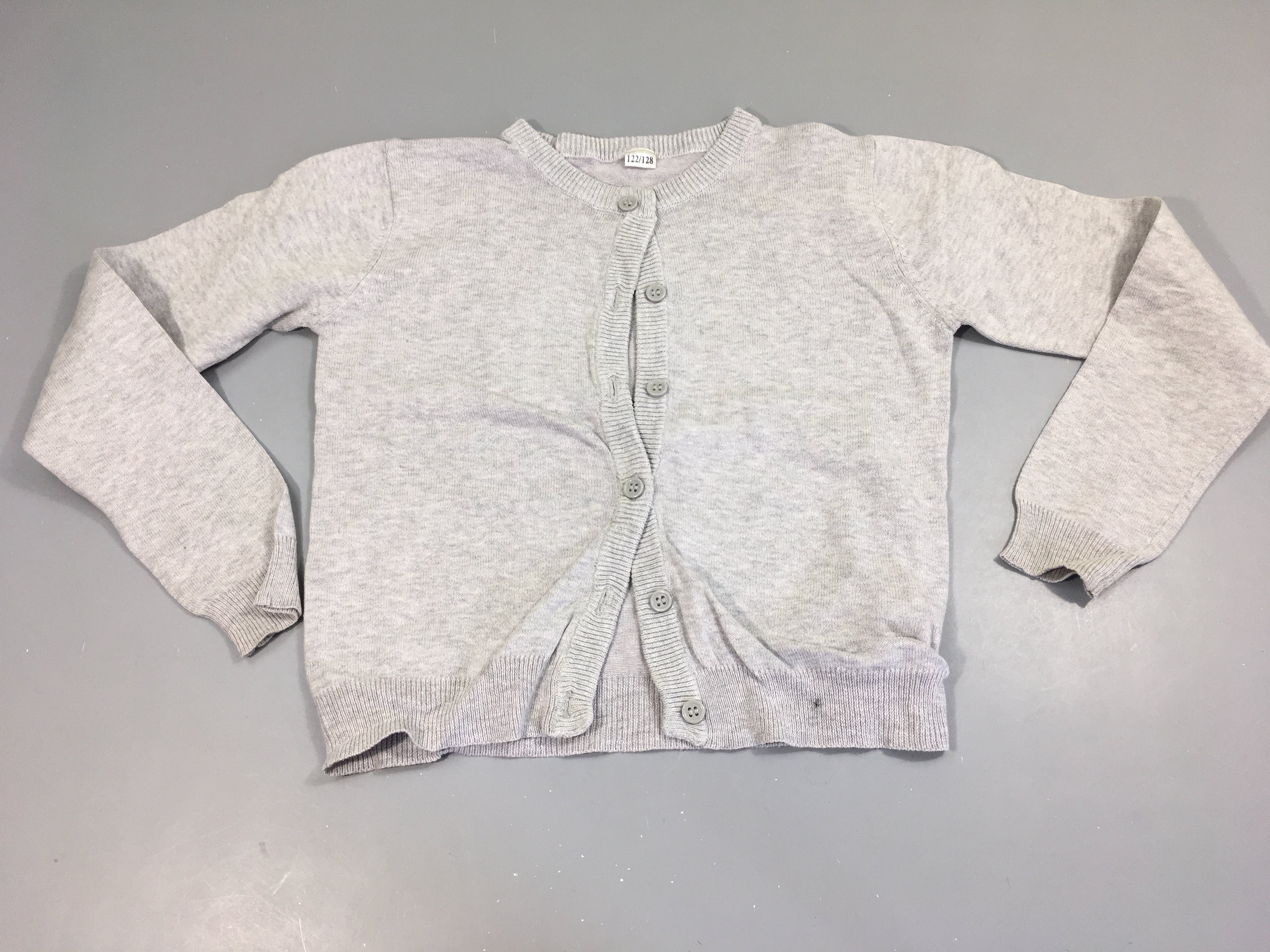 Gilet coton gris clair
