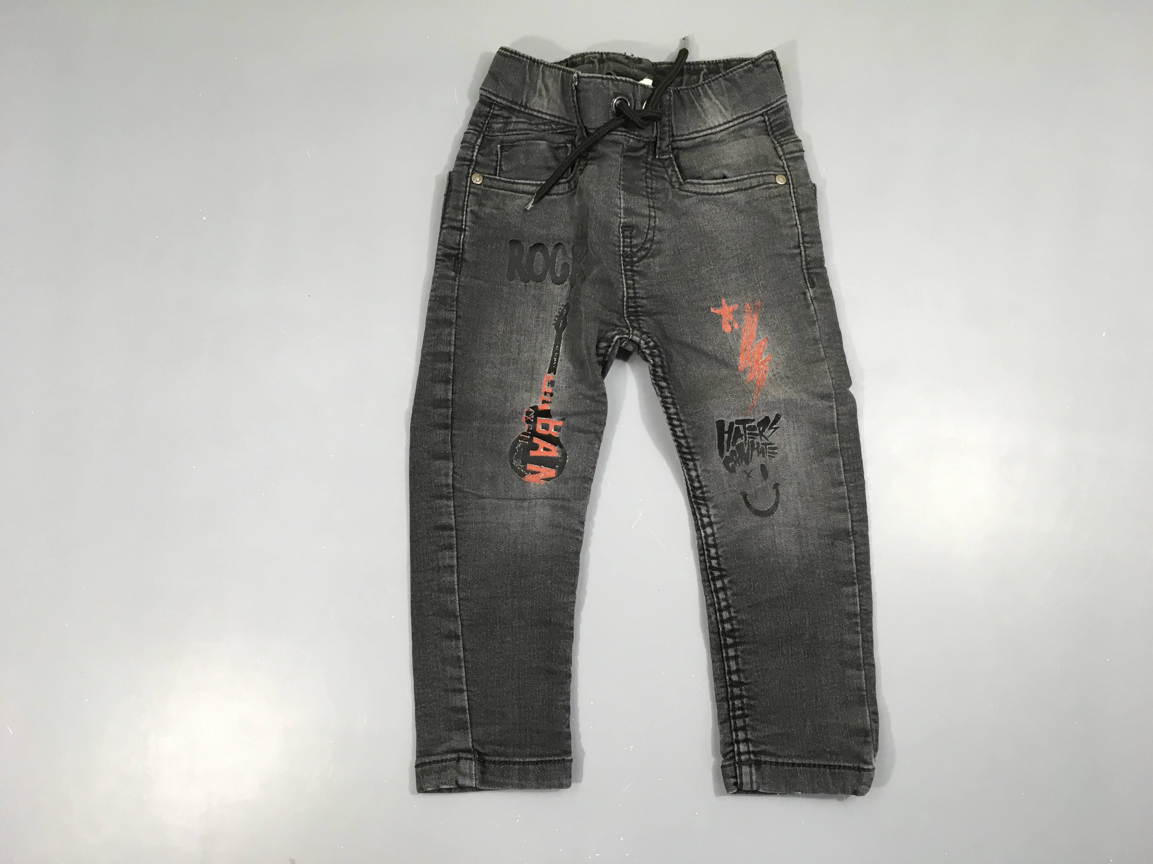 Pantalon denim gris Rock