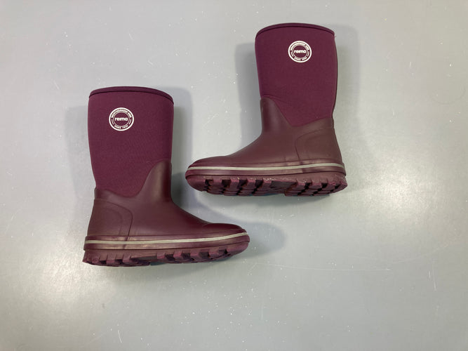 Bottes de pluie aubergine. Reima waterproof Kids, moins cher chez Petit Kiwi