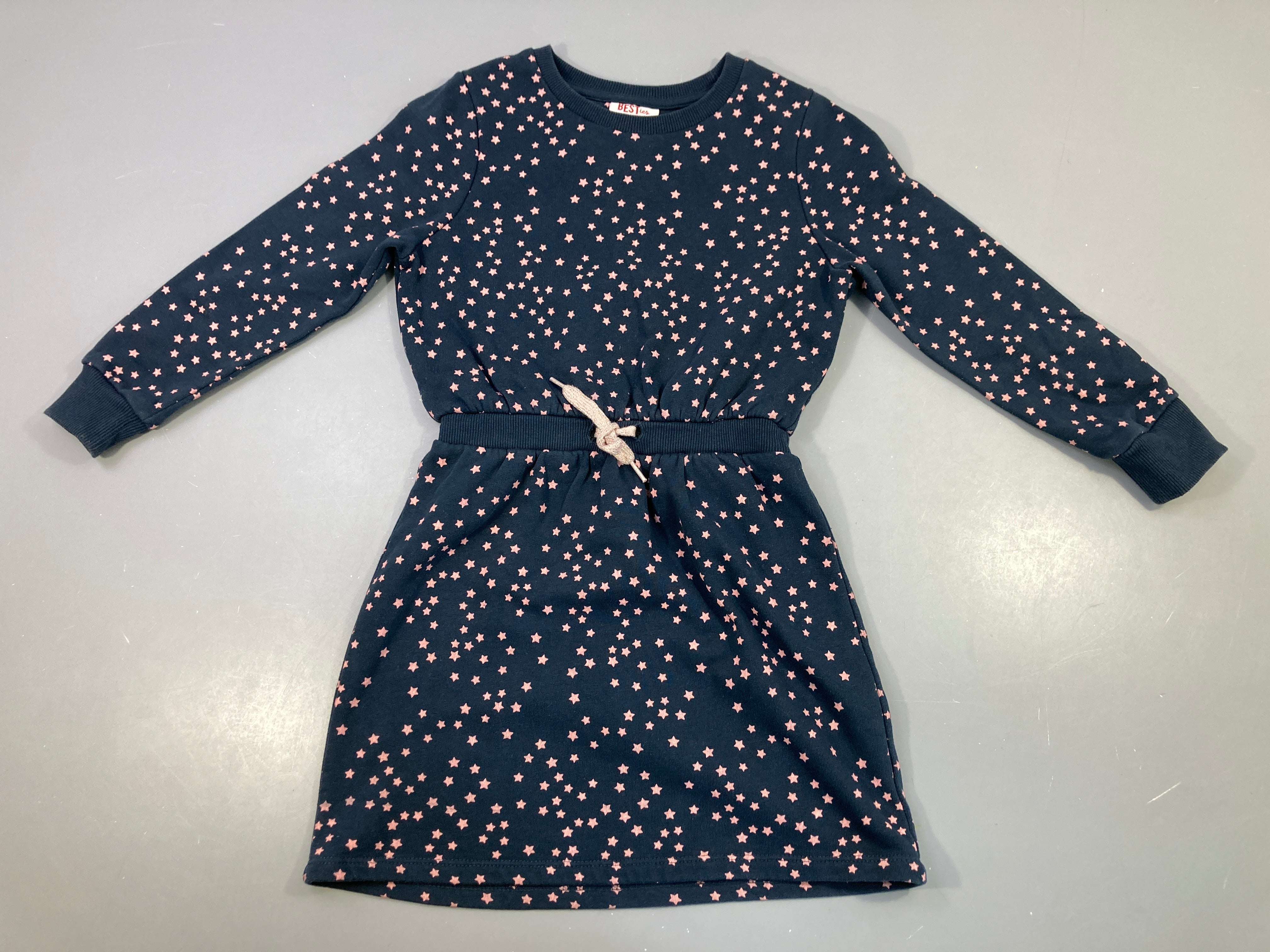 Robe sweat m.l bleu foncé étoiles