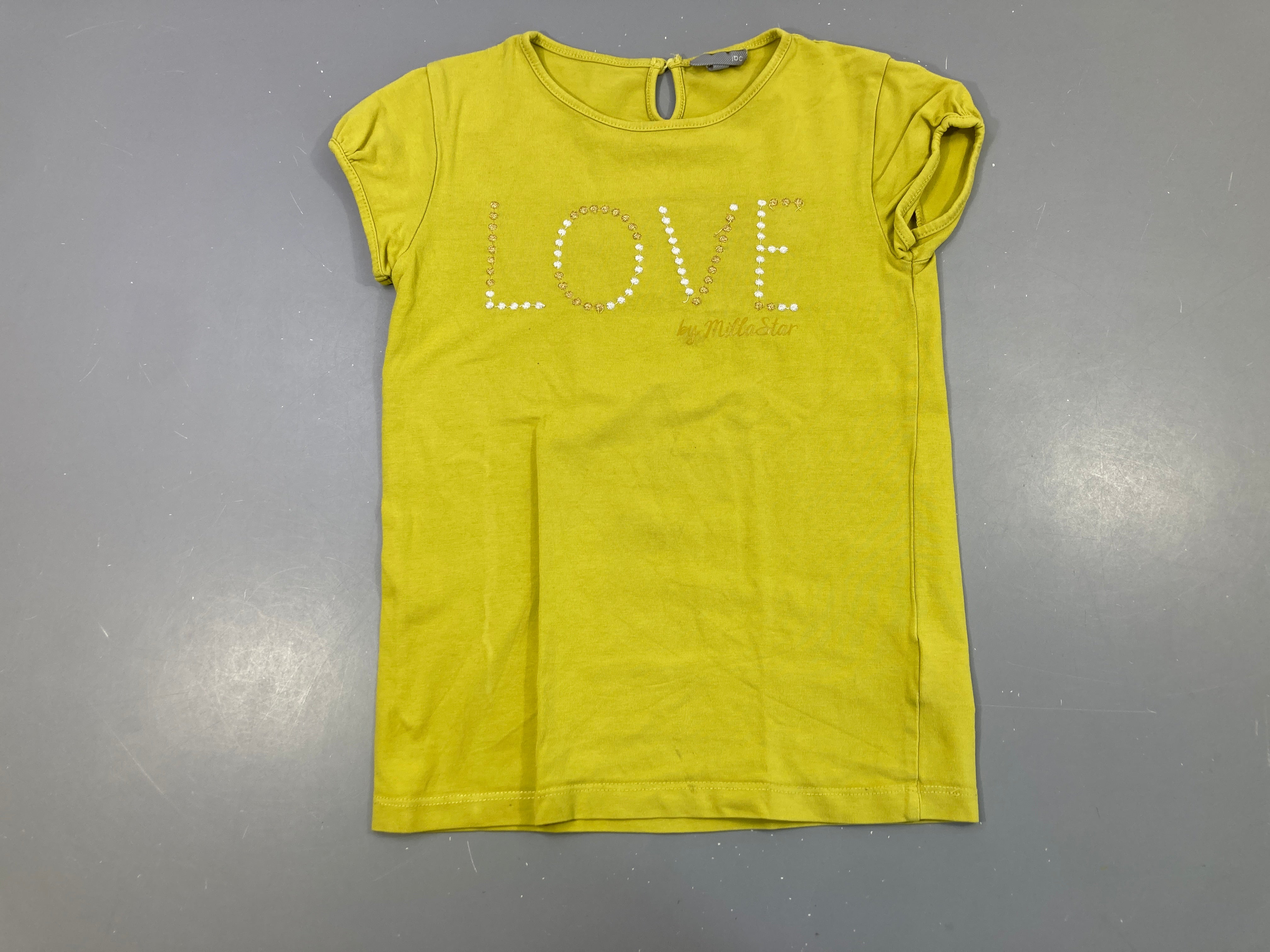 T-shirt m.c vert anis Love