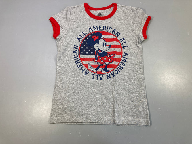 T-shirt m.c gris chiné Minnie, moins cher chez Petit Kiwi