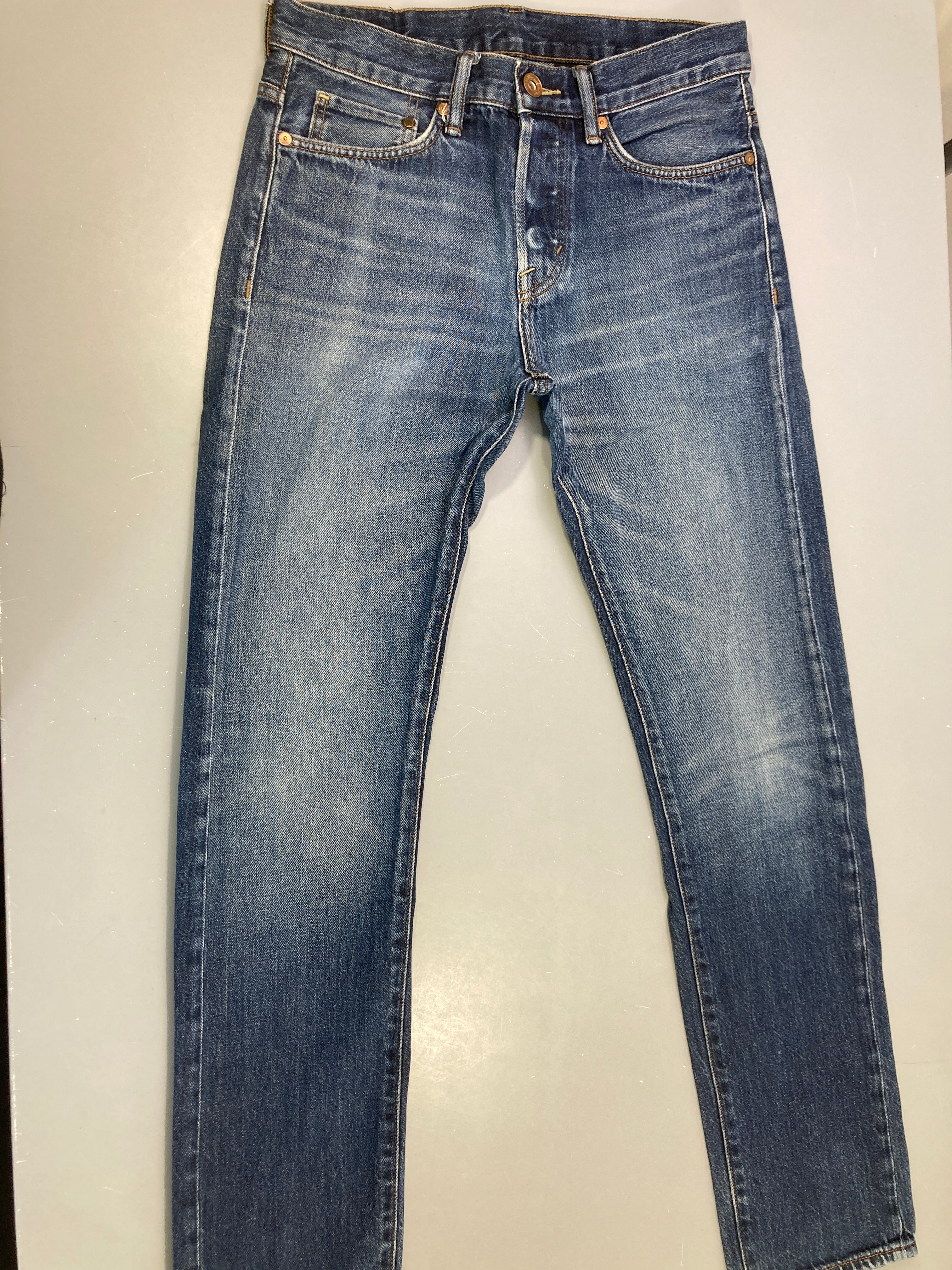 Jeans foncé effet délavé 29