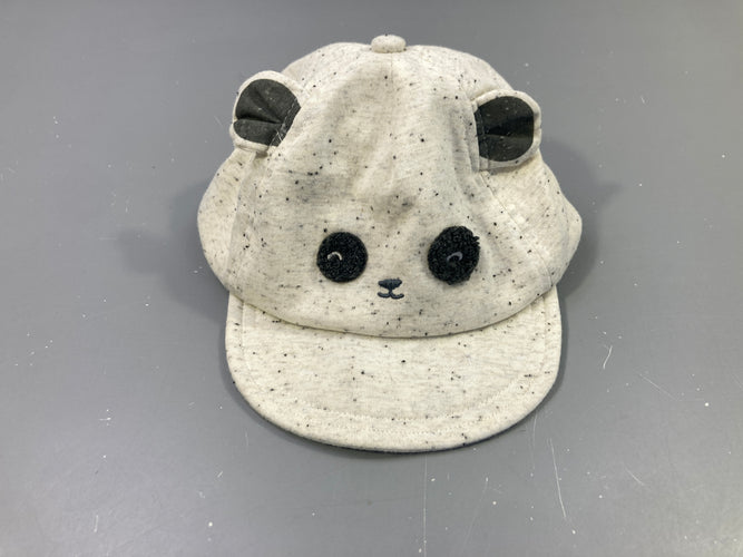 Casquette molleton greige Panda 47cm, moins cher chez Petit Kiwi